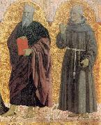Piero della Francesca Sts Andrew and Bernardino oil painting